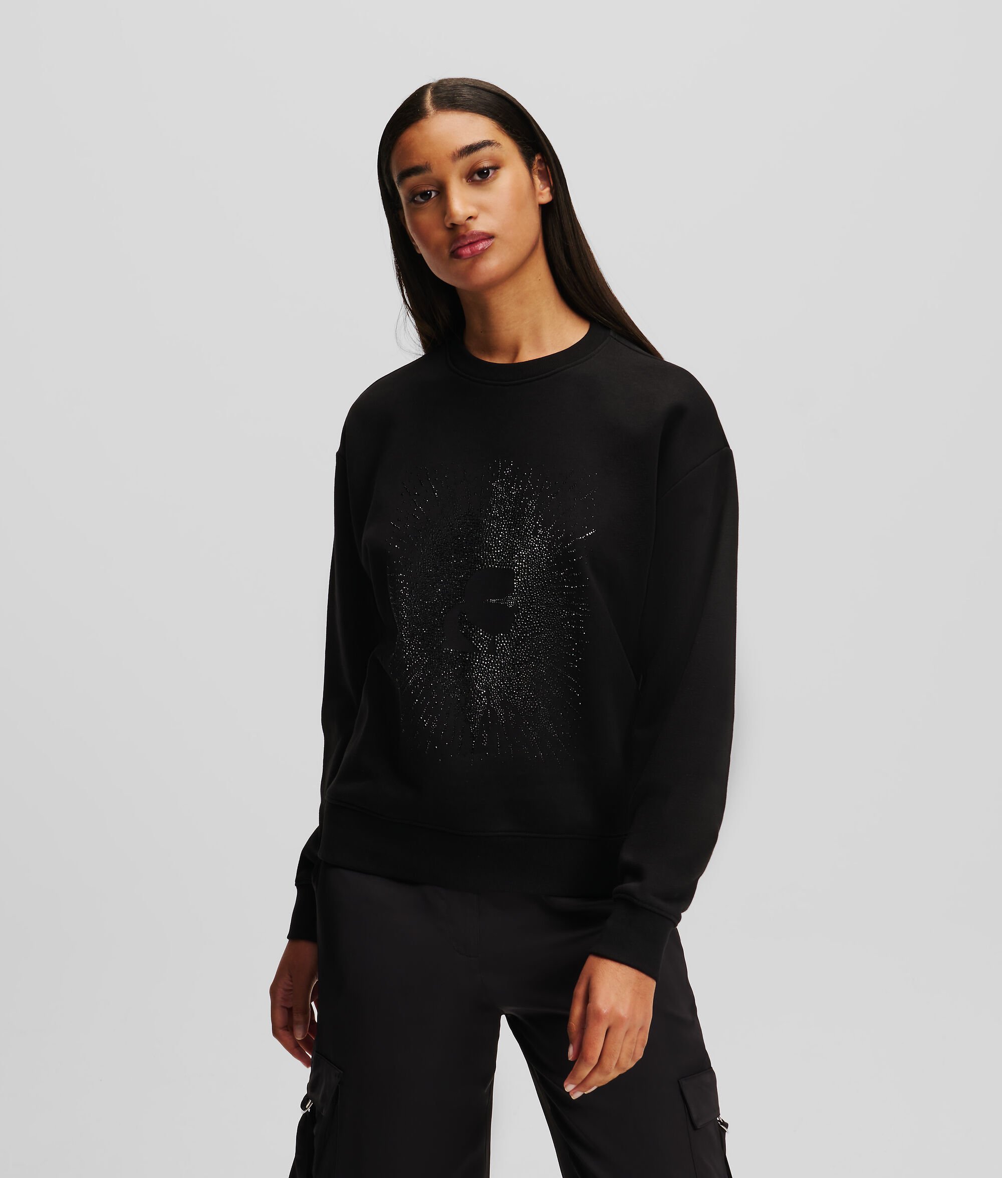 (image for) Stylish KARL KAMEO RHINESTONE SWEATSHIRT